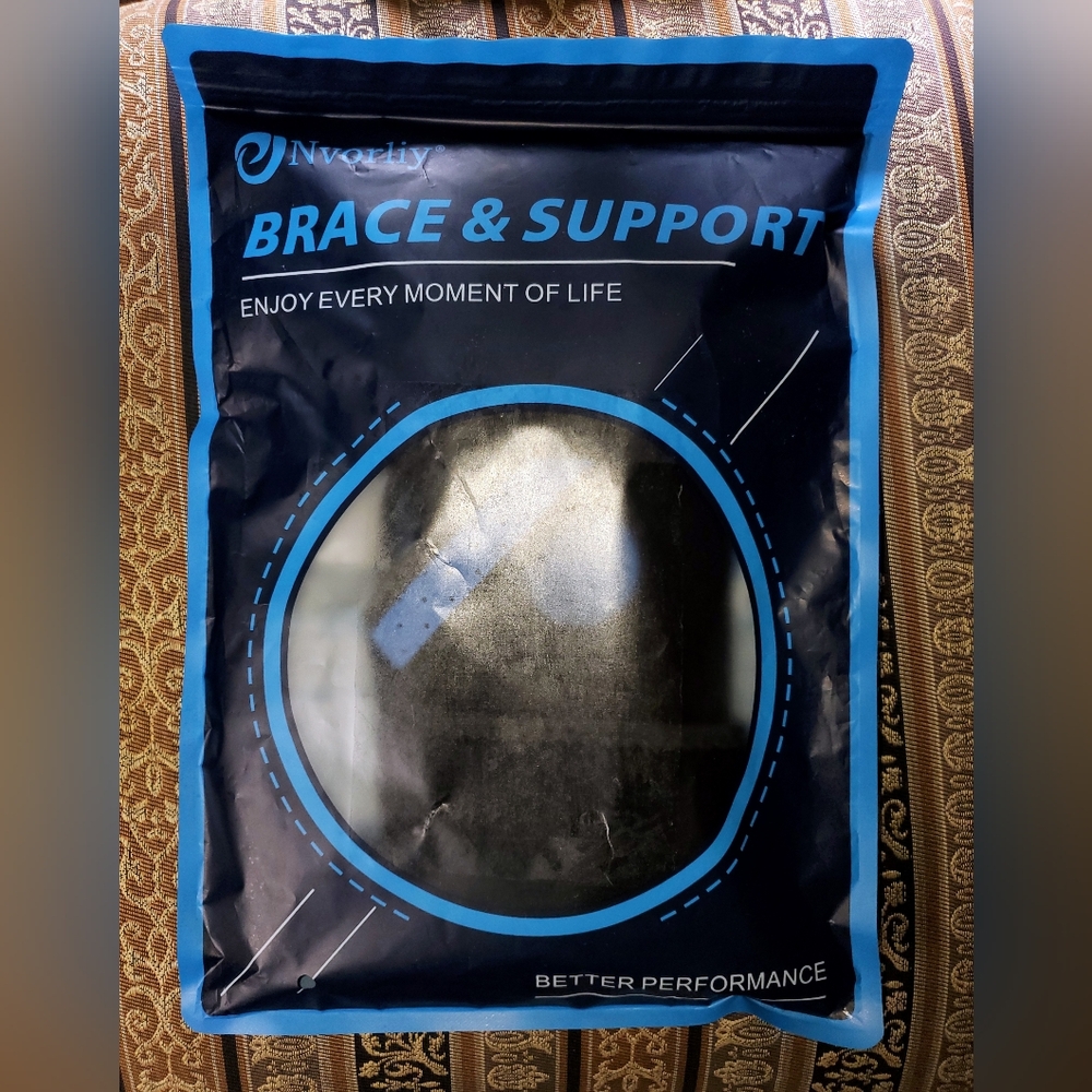 Black Support Brace with Circular Design